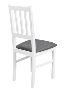 Stół rozkładany z 6 krzesłami X008 Biały/Grafitowy