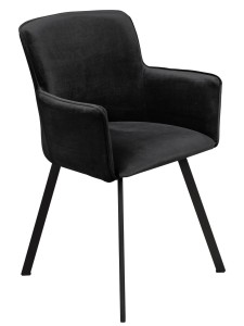 Stół z 6 krzesłami Y061 Czarny/Dąb Lefkas