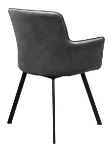 Stół rozkładany z 4 krzesłami Y071 Czarny/Dąb Lefkas