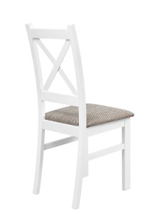 Stół z 4 krzesłami Z040 Biały/Dąb lefkas