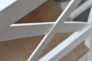 Stół z 4 krzesłami Z059 Biały/Dąb Sonoma