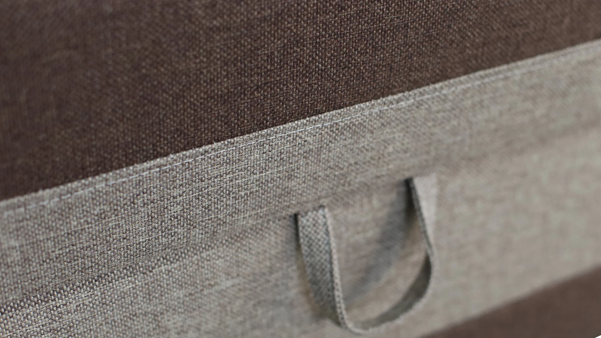 Tapczan łóżko jednoosobowe z pojemnikiem Hirek Eko 80x200 Brązowe/Beżowe