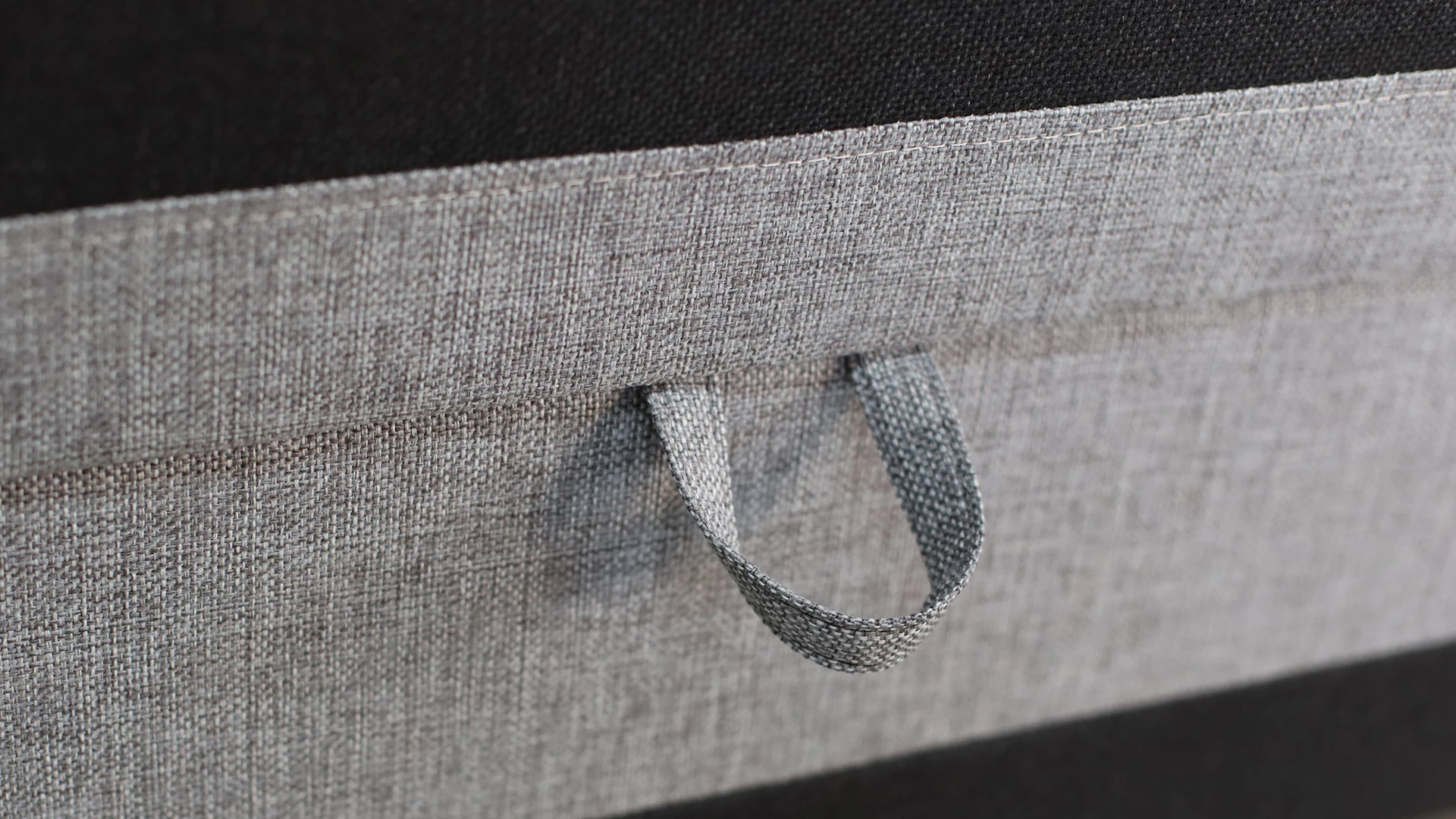 Tapczan łóżko jednoosobowe z pojemnikiem Hirek Eko 80x180 Czarne/Szare