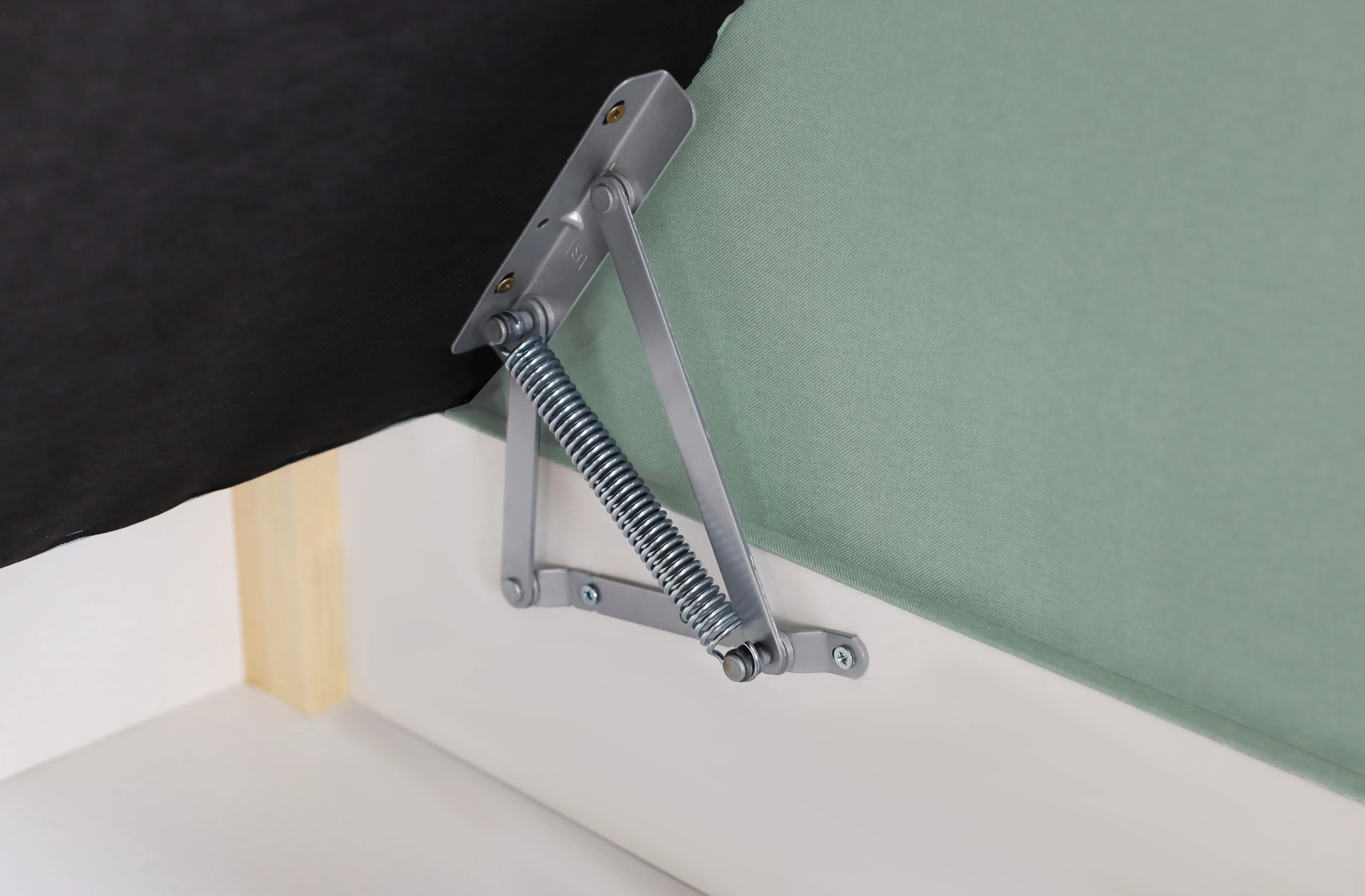 Tapczan łóżko jednoosobowe z pojemnikiem Hirek Eko 80x200 Miętowy