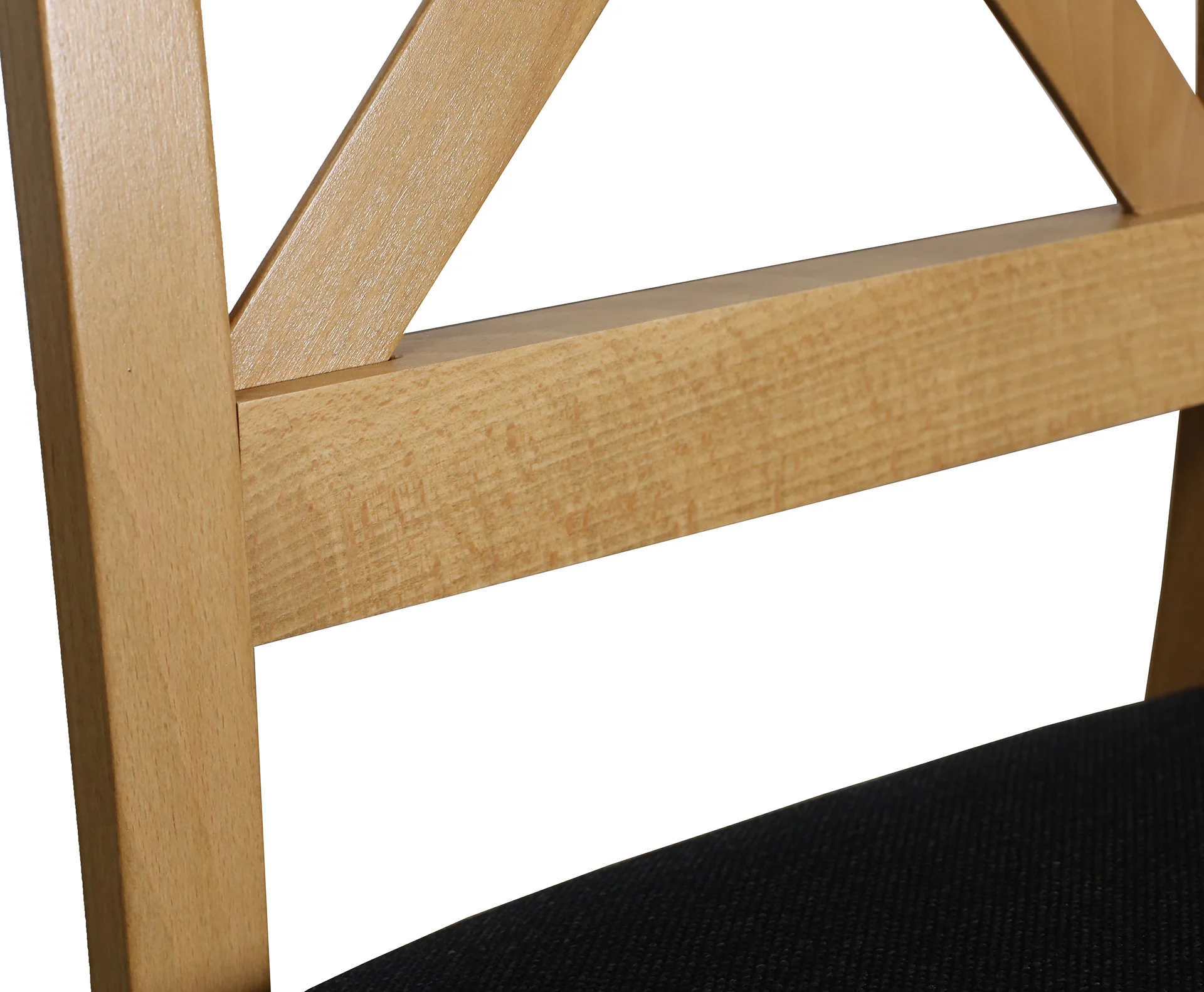 Krzesło krzyżak drewniane do jadalni Dąb Artisan/Czarny