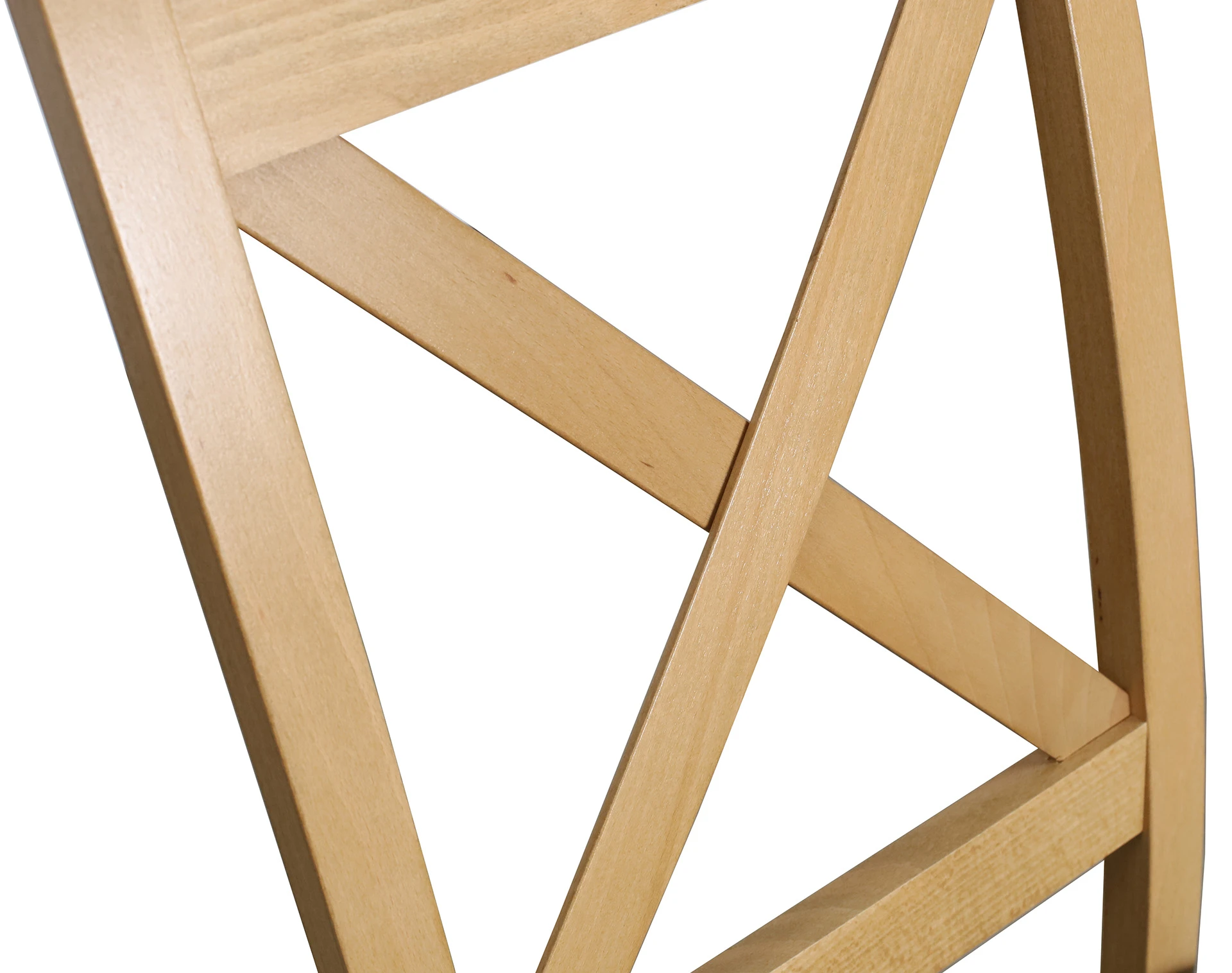 Krzesło krzyżak drewniane do jadalni Dąb Artisan/Turkus