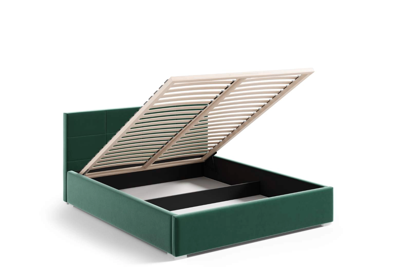 Łóżko tapicerowane 180x200 z materacem Matia Granatowe