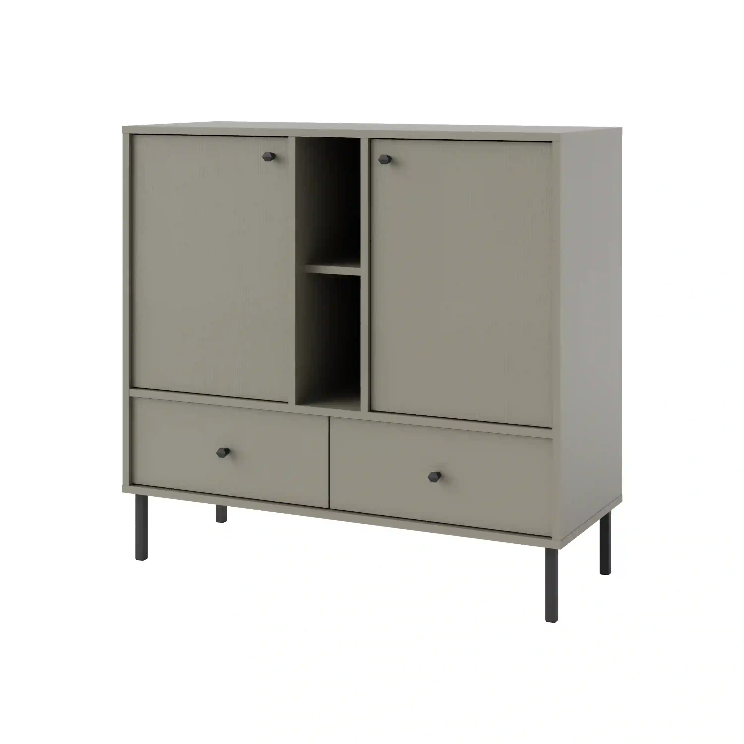 Komoda z szufladami do salonu Sakai 2F 2S T825 Eukaliptus