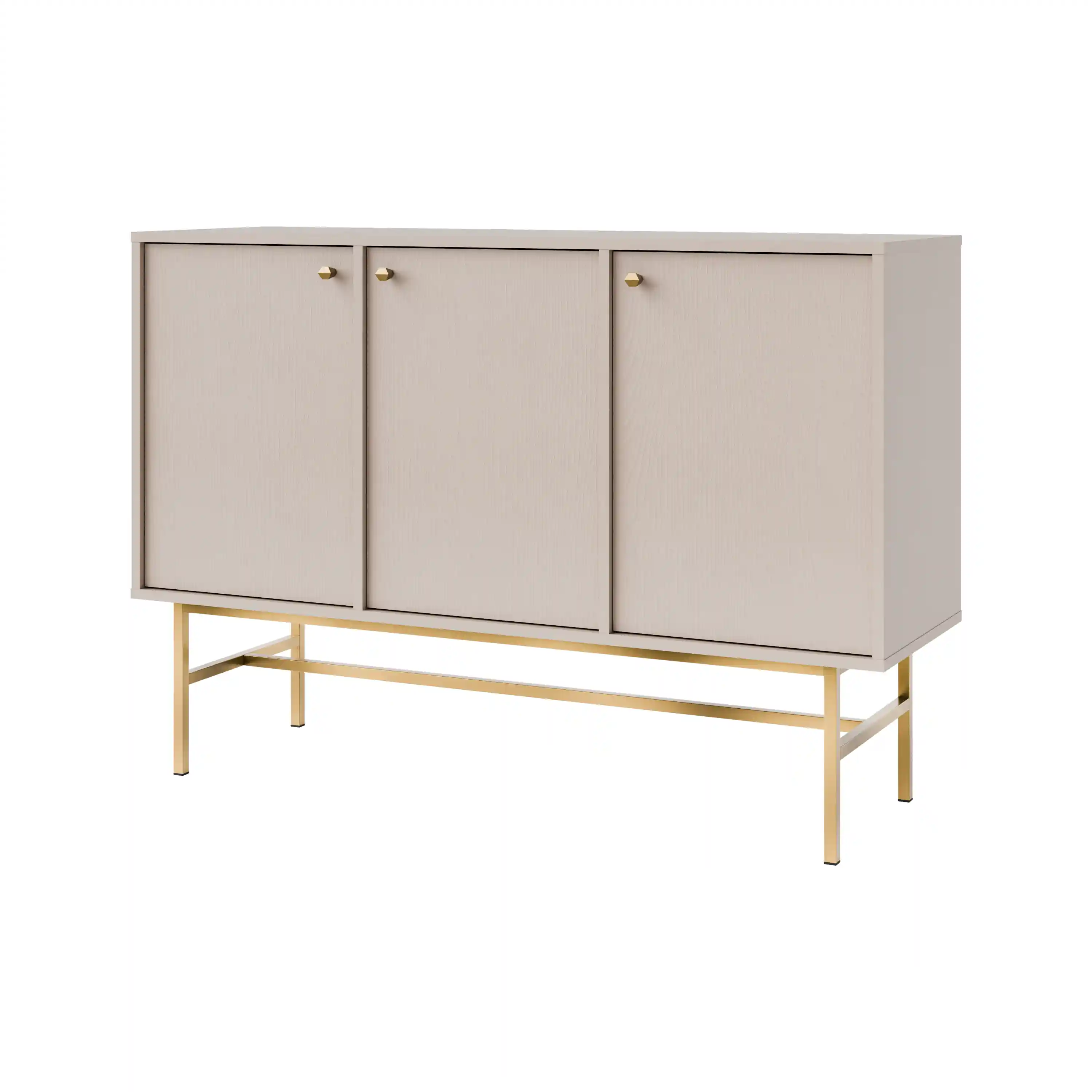 Komoda trzydrzwiowa do salonu Sakai 3F T813 Beżowy