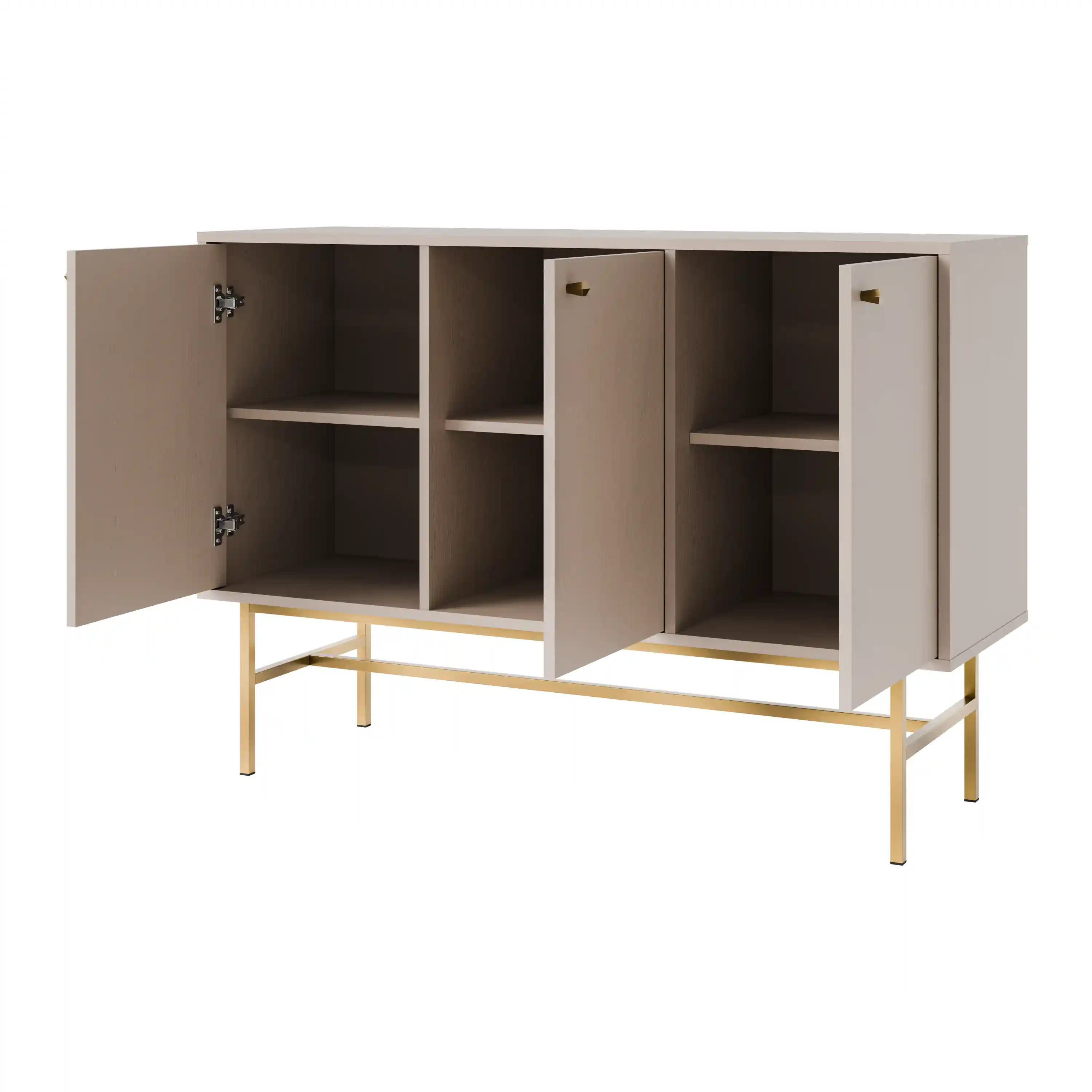 Komoda trzydrzwiowa do salonu Sakai 3F T813 Beżowy