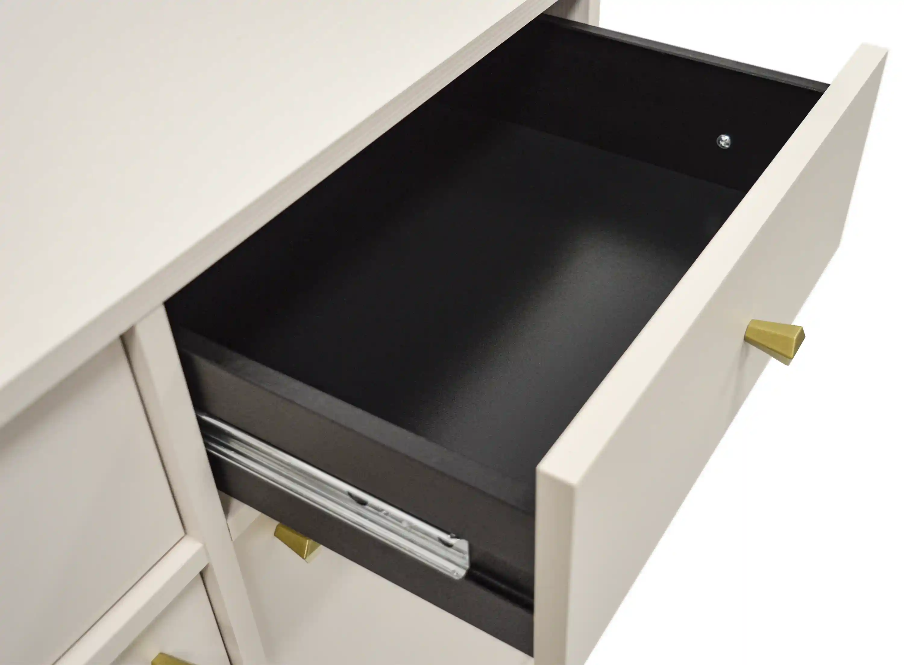 Stolik kawowy z szufladą do salonu Sakai T201 Beżowy