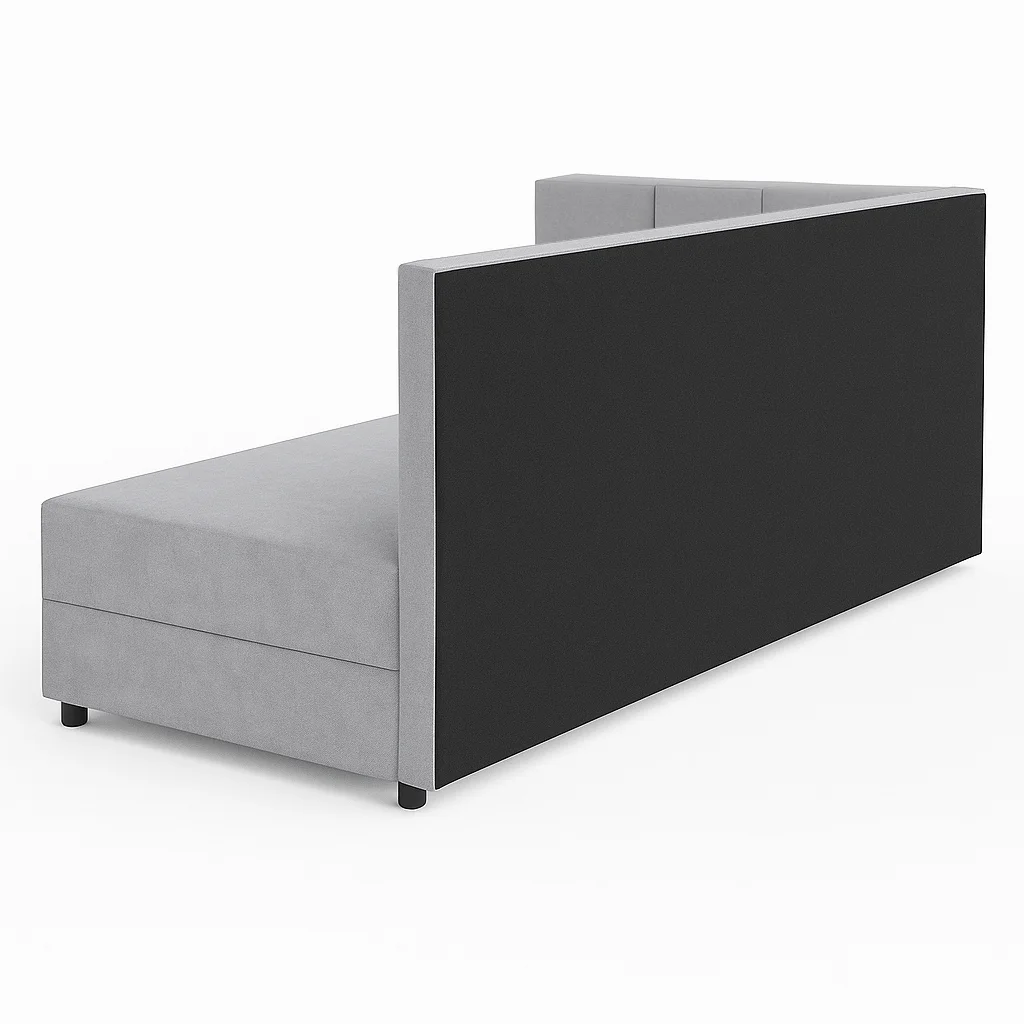 Tapczan łóżko jednoosobowe z pojemnikiem do salonu Sofaro Plus 80x200 Róż