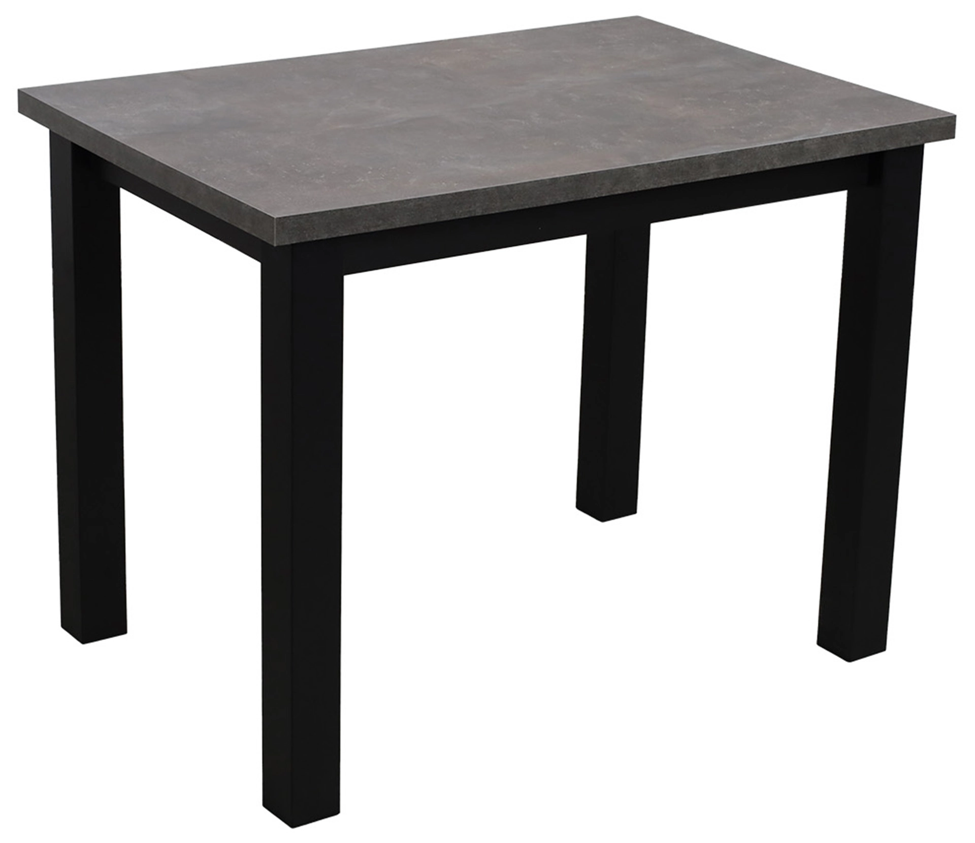 Zestaw stół 100x70 z 4 krzesłami M001-4 Czarny/Beton