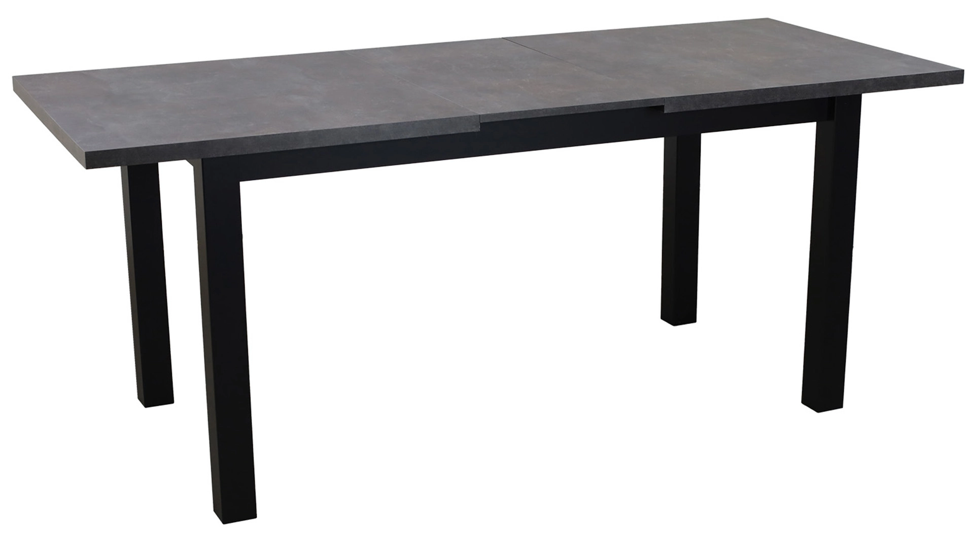 Stół rozkładany 150/190x80 z 6 krzesłami M006-6 Czarny/Beton