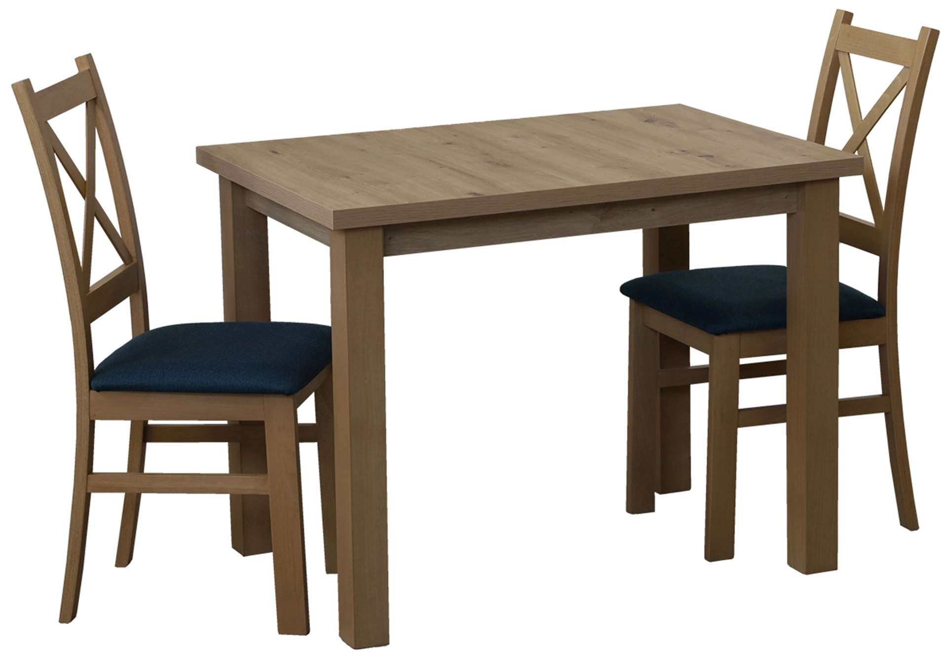 Stół 100x70 z 2 krzesłami M013-2 Dąb Artisan
